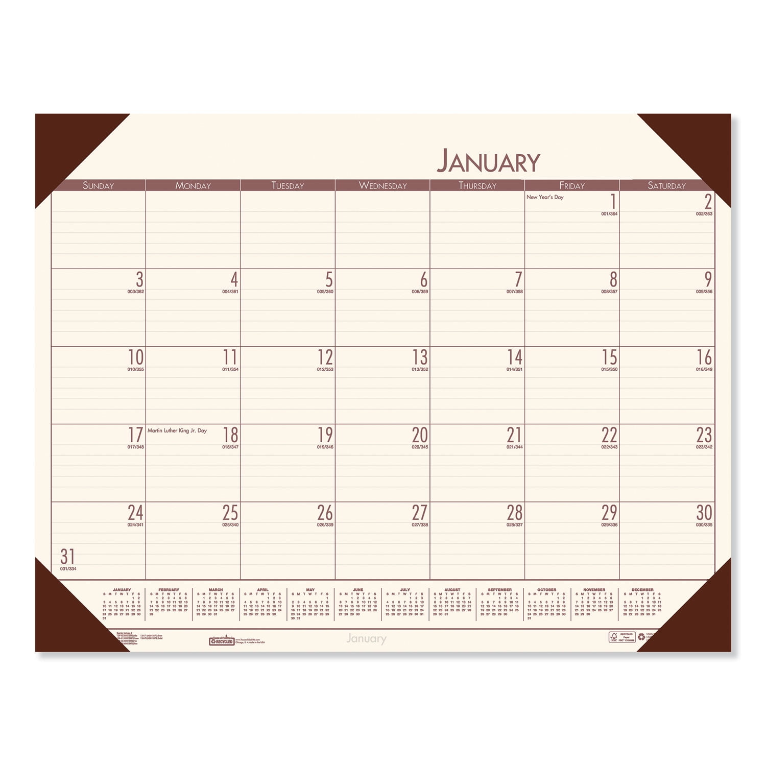 House Of Doolittle Desk Calendar 2025