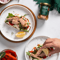 thumbnail image 2 of Tonnino Tuna Yellowfin Jarred Premium Tuna Fillet, with Oregano & Olive Oil, Wild Caught, 6.7 oz Jar, Gluten-Free, 2 of 10