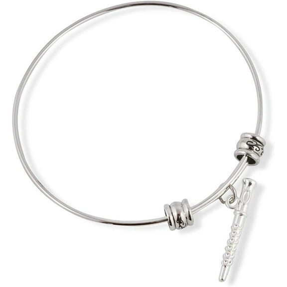 Flute Bracelet | Bangle Jewelry Jewlry Gift for Men Women Decor Flutes Musician Teacher Student Orchestra Musical Wind Instrument fife