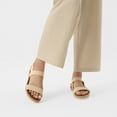 thumbnail image 4 of Dream Pairs Women's Elastic Ankle Strap Open Toe Espadrille Platform Sandals ROSAN NUDE Size 11, 4 of 5
