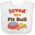 thumbnail image 3 of Inktastic Pit Bull Loved by a (dog Breed) Boys or Girls Baby Bib, 3 of 4
