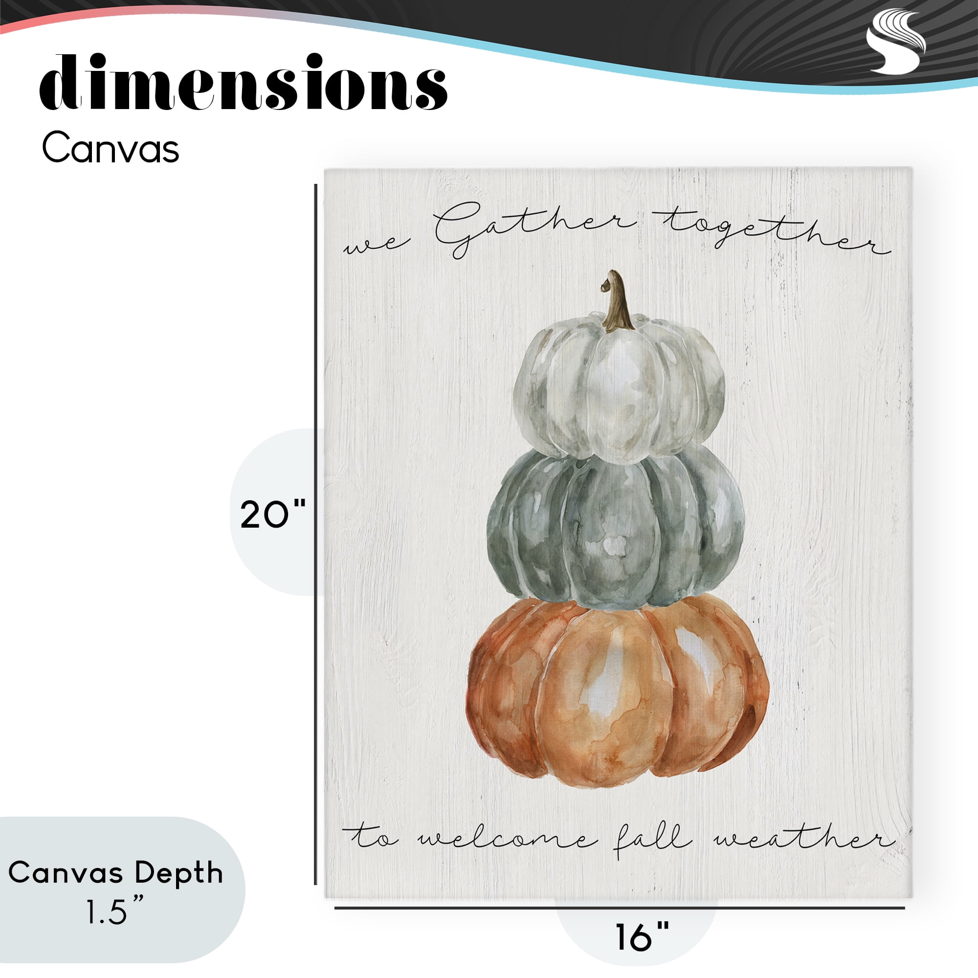 Stupell Industries Gather Together Fall Weather Canvas Wall Art, design by Livi Finn