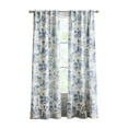 thumbnail image 4 of Martha Stewart Village Life Blackout 37"W x 84"L Indoor Curtain Panel, Set of 2, Blue, Recycled Polyester, Cotton, Adult, 4 of 6