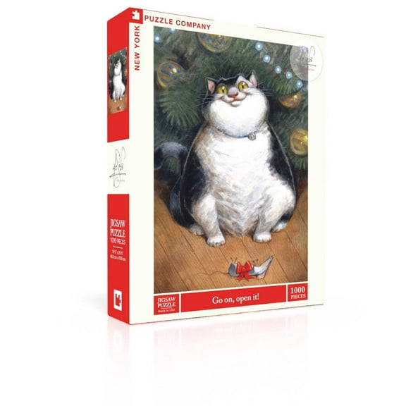 New York Puzzle Company Go on, open it! 1000 Piece Jigsaw Puzzle