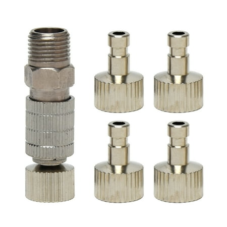 

6pcs Quick Release Disconnect Coupling Connector Power Tool Adapter Air Brush