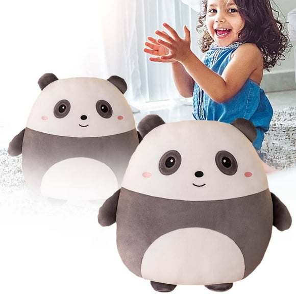 Riforla Cartoon Pillow Soft Stuffed Animal Cushion for Bed Sofa Washable Cute Plushie Throw Pillow for Kids Adults (8) Plush Toy Black