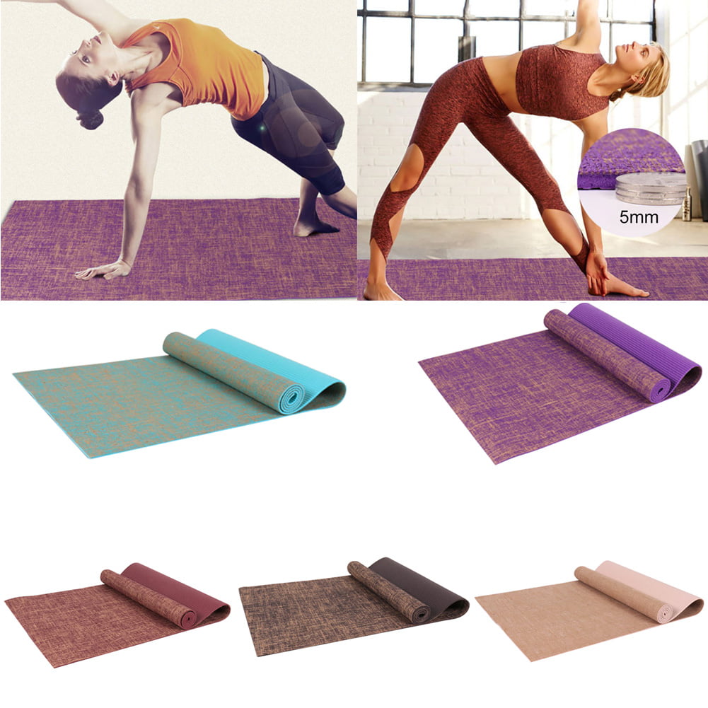 Fitness Mat Yoga Mat Non-Slip Gym Fitness Pilates Pad  Exercise Yoga Mat 