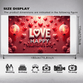 thumbnail image 5 of LUUFILx Valentine's Day Love Banner Happy Anniversary Romantic Party Backdrop Wedding Decorations Backdrop Proposal Event Background Photography Props, 5 of 7