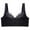 Black, variant on Bras for Women Plus Size Wireless Push Up Lace Embroidered Full Coverage Seamless Comfortable Breathable Underwear Bra,Black,36 B