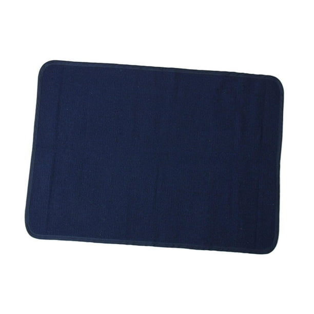 Alfombra de juego para niños, alfombra de algodón, material didáctico, alfombra suave para guardería. Medio azul