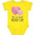 thumbnail image 3 of Inktastic It's Our First Mother's Day Cute Hugging Hearts Boys or Girls Baby Bodysuit, 3 of 5