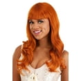 thumbnail image 2 of Rich Orange Long Wavy Wig, 2 of 3