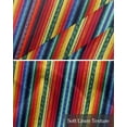 thumbnail image 6 of Rainbow Striped Kitchen Valances for Windows Farmhouse Linen Window Valance Curtain for Living Room Window Treatment Boho Ethnic Colorful Lines Minimalist Valance Rod Pocket Topper, 42 x 12 Inch, 6 of 6
