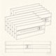 thumbnail image 1 of Paquete de 12 divisores de cajones para ropa, organizador de cajones extensible ajustable, separadores de plástico transparente, 1 of 4