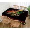thumbnail image 2 of Black History Month Tablecloth African American Table Cloth February Holiday Party Decoration Kitchen Dining Room Home Table Cover Decor-60×84inch, 2 of 5