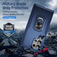 thumbnail image 5 of Decase for Samsung Galaxy S25 Ultra Case,Shockproof Protection,Rotating Ring Stand,Magnetic Car Mount Compatible, Scratch-Resistant, Dual Layer Hard PC + TPU Cover,E, 5 of 9