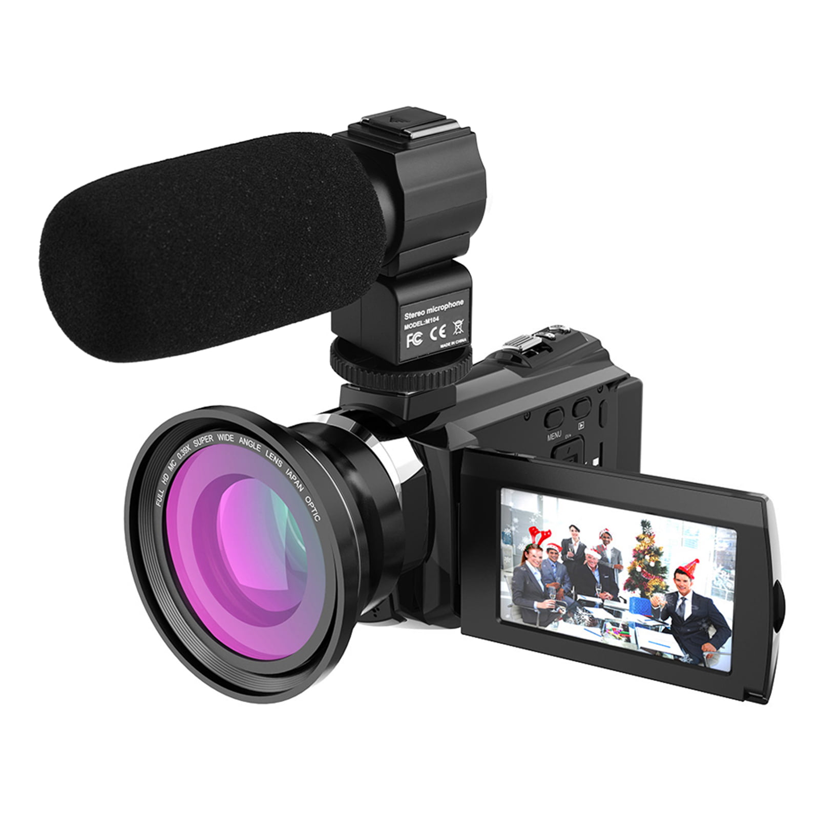 4K Video Camera Camcorder, YouTube Vlogging Camera 48MP Ultra HD 