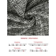 thumbnail image 7 of DARING DIVA Women's Tweed Pencil High Waisted Bodycon Midi Skirts L Black, 7 of 7
