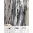 thumbnail image 6 of Sheer Curtains 84 Inches Long, Black Grey Vintage Semi Sheer Curtains Light Filtering Window Treatment, Retro Abstract Art Privacy Voile Drapes for Living Room Bedroom 52x84 Inch, 6 of 7
