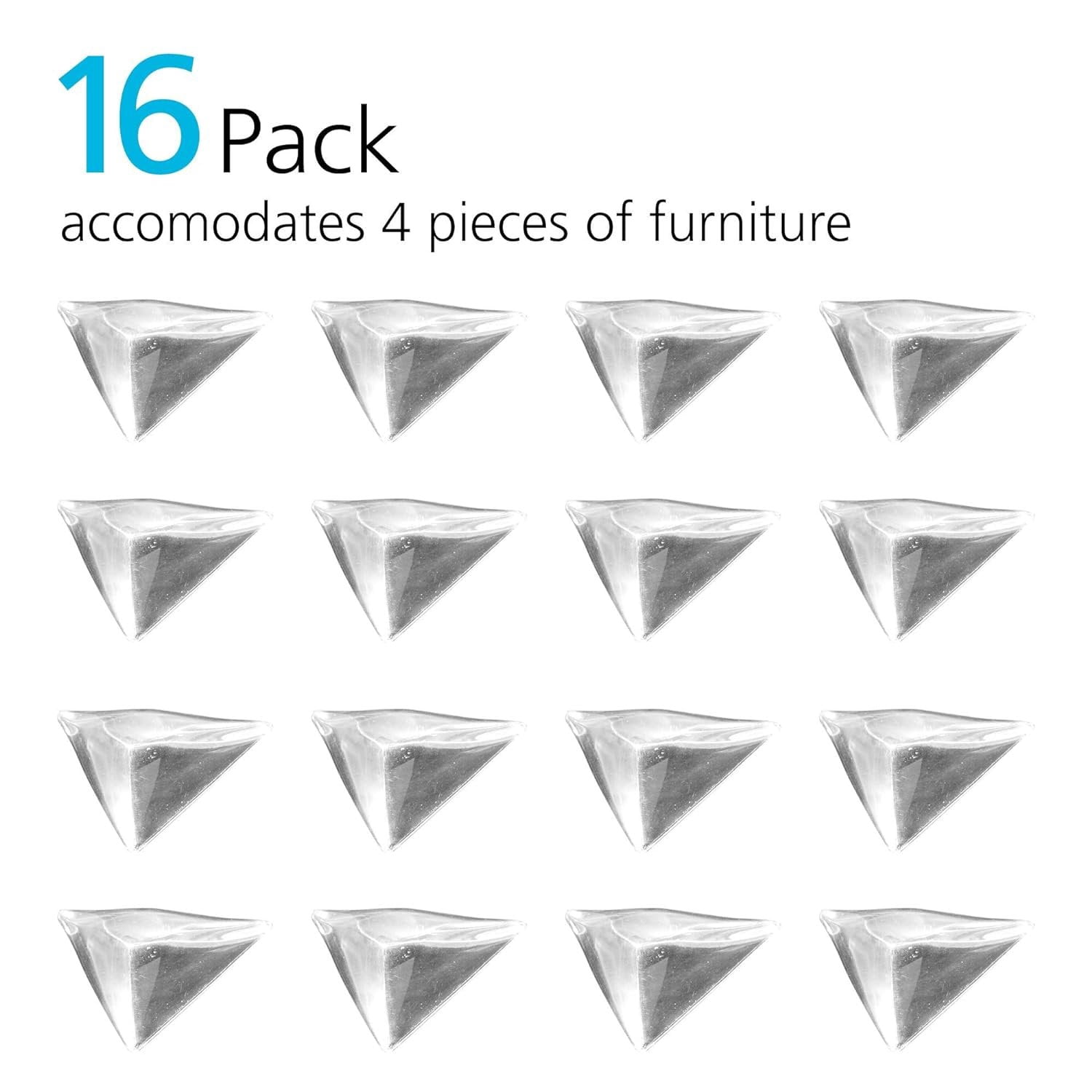 Safety 1st Clearly Soft Corner Guards 16pk, Clear, Toddler