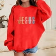 thumbnail image 2 of LUOGENLI Hoodies Girls Sweatshirts Size 7-8 Cropped Girl's Graphic Prints Sweatshirt Crewneck Long Sleeve Cute Drop Shoulder Pullover Tops Red 5-6 Years, 2 of 4