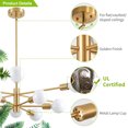 thumbnail image 4 of Gold Modern Chandelier 12 light E26, 4 of 5