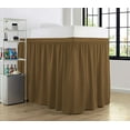 thumbnail image 3 of College Dorm Bedskirt, Ruffled Dorm Bedskirt for Dorm Bed, Twin XL Size, 100% Microfiber, Bedskirt Dorm 38" Drop Extra Soft and Luxury -Taupe Solid., 3 of 4