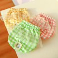thumbnail image 4 of Pet Dog Physiological Pants Sanitary Panties Adjustable Dog Plaid Printed Lace Briefs Washable Cotton Diapers Puppy Shorts, 4 of 6