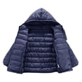 thumbnail image 6 of Ruyang Kids Boys Girls Padded Puffer Jackets Lightweight School Down Quilted Coat Fall Winter Warm Zipper Hooded Outwear, 6 of 9