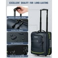 thumbnail image 3 of Gonex 16" Softside Carry On Luggage with Wheels, Water Repellent Rolling Underseater Suitcase, 3 of 8
