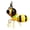 C, variant on Dserhfy Metal Bee Garden Statue Small Cute Bumble Bee Sculpture Outside Fence Lawn Yard Art Ornament for Garden Backyard Table Wall Decor