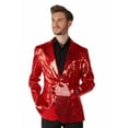 thumbnail image 5 of Suitmeister Blazer Rouge à Sequins pour Hommes, 5 of 5