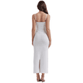 thumbnail image 6 of KelaJuan Women's Summer Long Dress Sleeveless Spaghetti Strap Tie-up Front Solid Color Knit Dress, 6 of 7