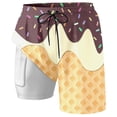 thumbnail image 4 of Kcolen Mens Big And Tall Swim Trunks,5 Inch Swim Trunks Men,Board Shorts with Zip Pockets Men's Swim Suits Beach Shorts, 4 of 4