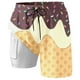 thumbnail image 3 of WILLBEST Shorts de Tabla para Hombre para Fiestas En La Piscina y Playa. Diseño Elegante En Capas con Estampado de Hielo Derretido para Verano. Material Cómodo y Elástico., 3 of 3