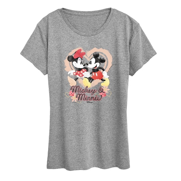 Disney - Mickey Minnie - Women's Short Sleeve Graphic T-Shirt