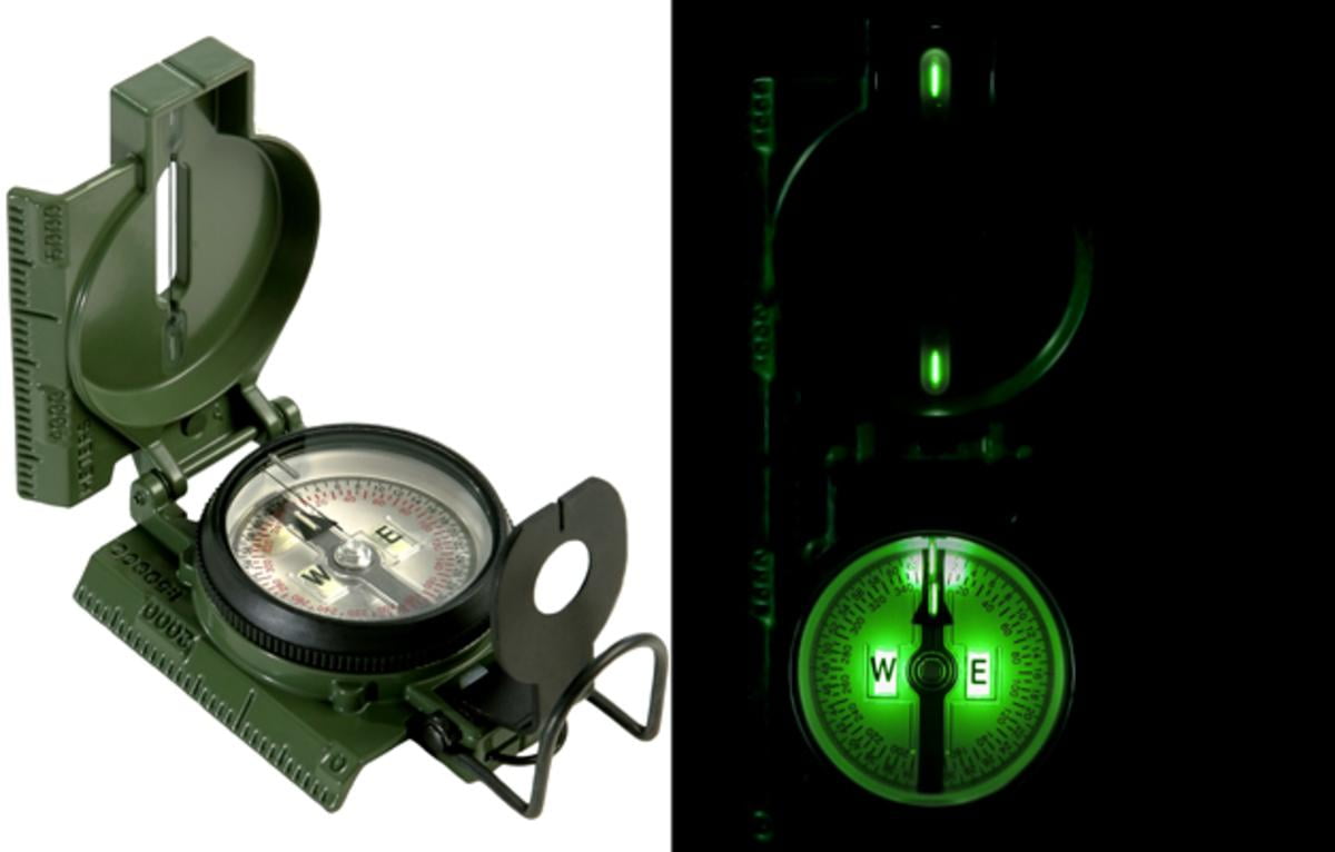 US MILITARY/US MADE TRITIUM LENSATIC COMPASS by CAMMENGA NEW MAY 2020 OD 