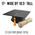 thumbnail image 2 of Graduation Caps & Diplomas Pathway Markers Set, Graduation Decoration Yard Signs 12 Piece Set, 2 of 6