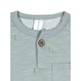 thumbnail image 6 of Modern Moments by Gerber Baby and Toddler Boy Henley Tee and Short Set, 2-Piece, Sizes 0/3 Months - 5T, 6 of 12