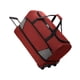 thumbnail image 2 of Bolsa de lona con ruedas y gran capacidad para viajes, para mujeres y hombres Rojo, 2 of 9