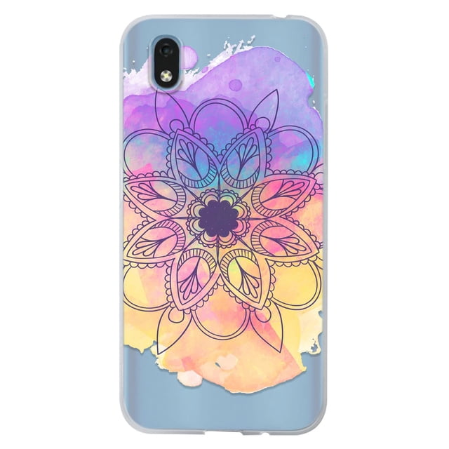 Funda para Blade A3 2020 Mandalas, Uso Rudo, InstaCase Protector para Blade A3 2020 antigolpes, case Mandala acuarela