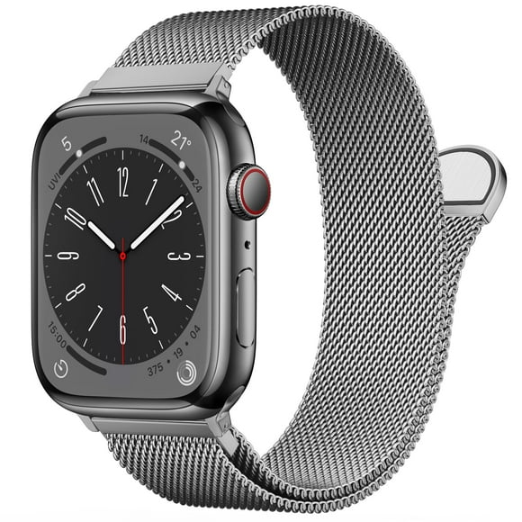 Correa de reloj BRG Milanese Loop de acero inoxidable 38-49 mm Apple