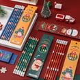 thumbnail image 4 of Lápiz en caja navideña para estudiantes de escuela primaria, escritura, pintura, boceto, juego de lápices HB navideños con borrador, paquete de 6, 4 of 5
