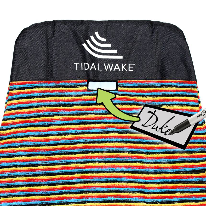Tidal Wake TAG-IT Pointed Nose Surf & Wake Board Sock Bag with Built-in Name Tag 52-53 Personalize with Your Name! 
