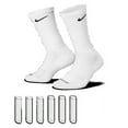 thumbnail image 3 of NikeDRI-FIT Everyday Plus Cushioned Training Crew Socks White (6 Pairs) Size Medium, 3 of 3
