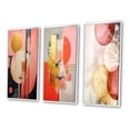 thumbnail image 3 of Designart "Serendipitous Circular Geometric Serenity IV" Modern Geometric Framed Wall Art Set Of 3 - Gold Abstract Frame Canvas Set For Living Room Decor, 3 of 7
