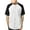 White/Black, variant on Ma Croix Men's Premium Baseball Tee Button Down Two Tone Raglan Short Sleeve Jersey