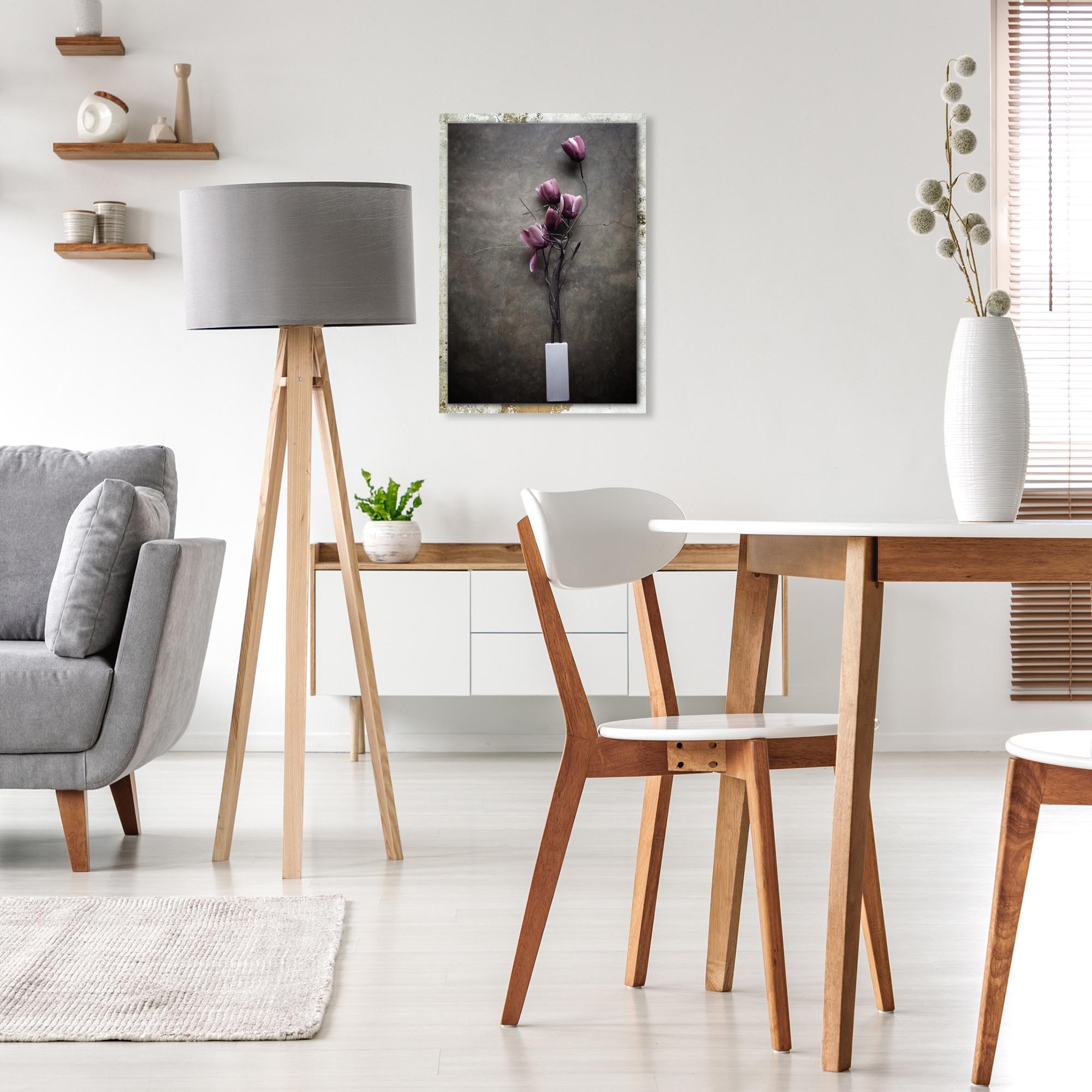 The Purple Tulip Distressed Frame