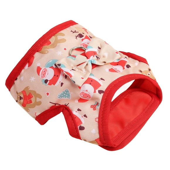 Ensemble Gilet et Laisse pour Animaux, Harnais Mignon Motif Father Christmas Amusant Toutes Saisons pour Lapins pour Hamsters S,m,L