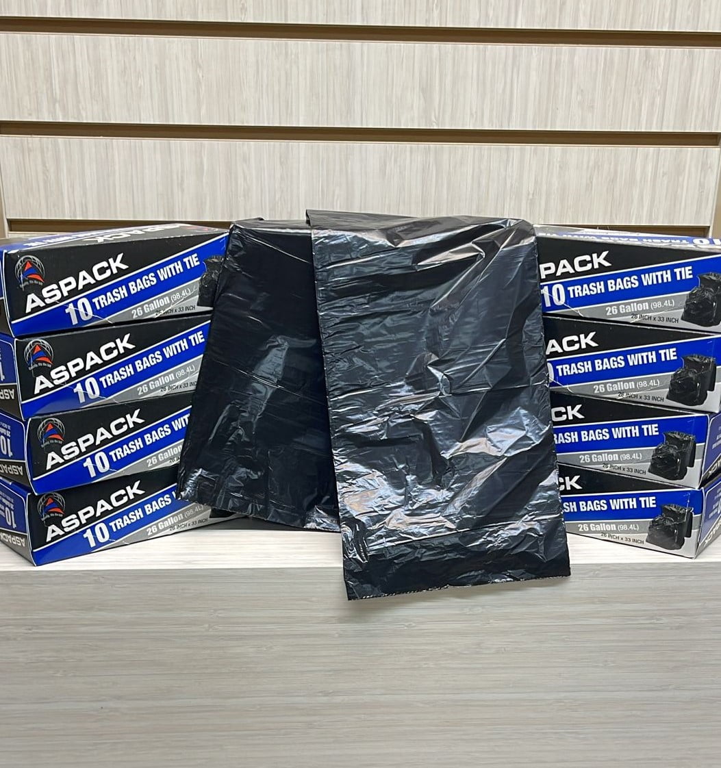26-Gallon Trash Bags, 120 Bags